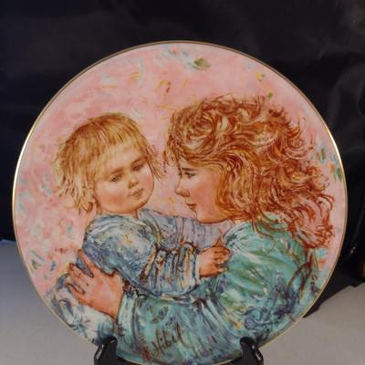 Collection of Edna Hibel Plates- Boxes Included- Four Pieces