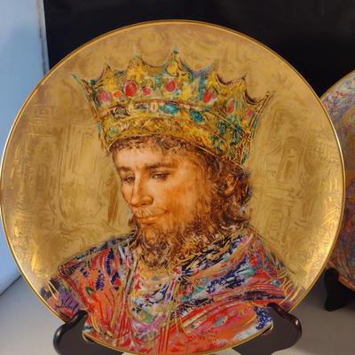 Collection of Edna Hibel Plates- Boxes Included- Four Pieces