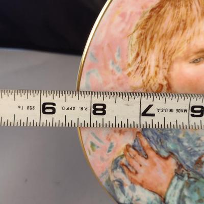 Collection of Edna Hibel Plates- Boxes Included- Four Pieces
