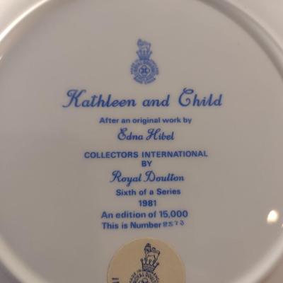 Collection of Edna Hibel Plates- Boxes Included- Four Pieces