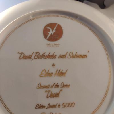 Collection of Edna Hibel Plates- Boxes Included- Four Pieces