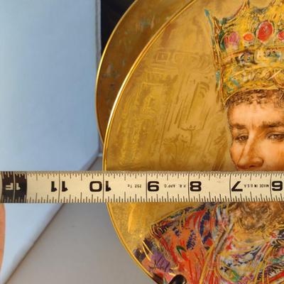 Collection of Edna Hibel Plates- Boxes Included- Four Pieces