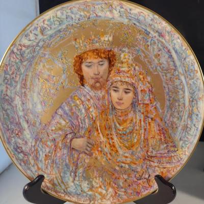 Collection of Edna Hibel Plates- Boxes Included- Four Pieces