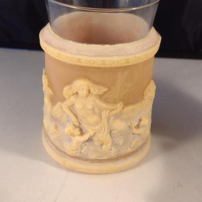Incolay Stone Dresser Set- Trinket Dish, Jewelry Box, and Vase