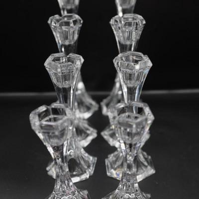 Bohemia Czech Republic Lead Crystal Candleholders (8)