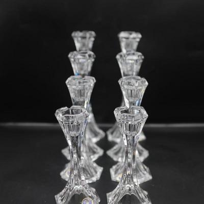Bohemia Czech Republic Lead Crystal Candleholders (8)