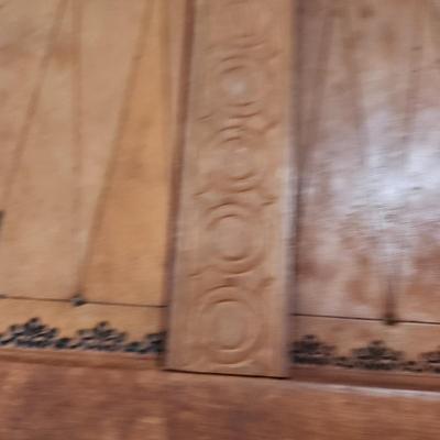 Vintage Leather Backgammon Game Board