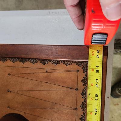 Vintage Leather Backgammon Game Board