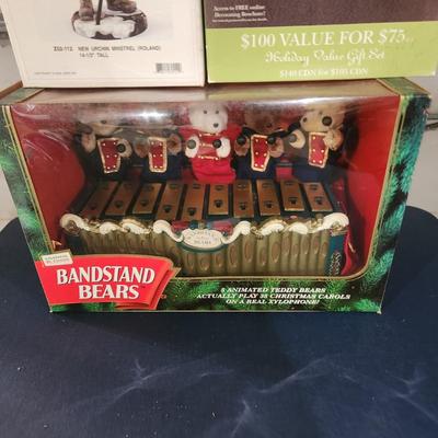 3 Christmas Decor Lot Dept. 56 Mr Christmas Bandstand Bears