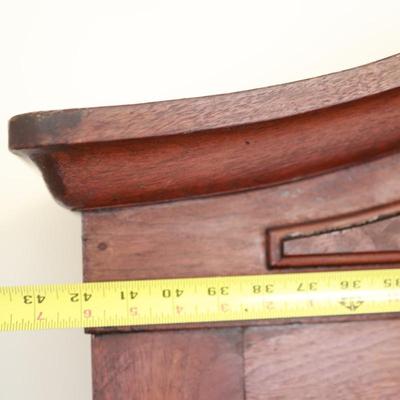Antique Glass-Front Display Cabinet with Lower Drawer