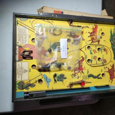 Vintage Game Lot Jim Prentice Electric Football Baseball The Visible Man, Gotham Ride M Cowboy