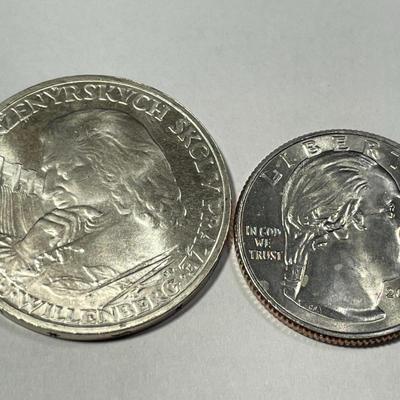 Czechoslovakia 1957 Uncirculated Condition 10 Korun Silver Coin KM#47.1 as Pictured.