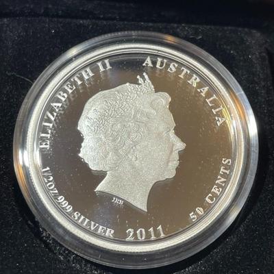 Australian Bush Babies KOALA 2011 Proof Colorized 1/2 Ounce .999 Fine Silver Coin Limited to 10,000 as Pictured.