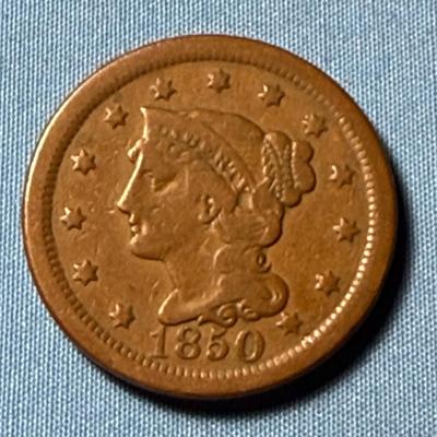 1837 CIRCULATED CONDITION U.S. LARGE CENT AS PICTURED.