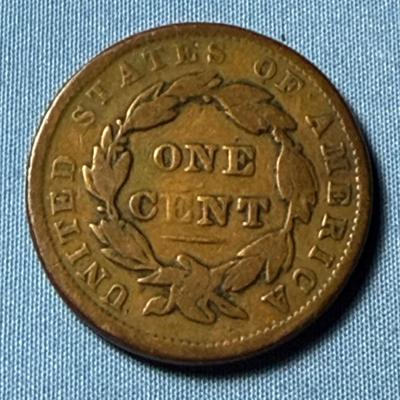 1837 CIRCULATED CONDITION U.S. LARGE CENT AS PICTURED.