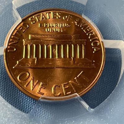 PCGS CERTIFIED 1964-P MS67 RED RARE IN THIS GRADE LINCOLN CENT AS PICTURED. FREE DOMESTIC SHIPPING.
