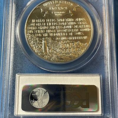 PCGS CERTIFIED CIVIL WAR 1995-P MS69 GRADED COMMEMORATIVE SILVER DOLLAR AS PICTURED. (COIN #3430).