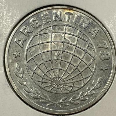 Argentina 1978 Uncirculated Condition 3000 Pesos Silver Coin KM#80 as Pictured.