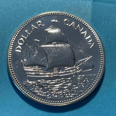 1979 Canada Silver Dollar Commemorating the Griffon 300th Anniversary as Pictured.