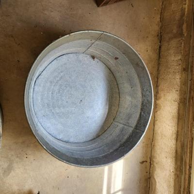 2 Galvanized Cans No. 3 Dover Parkersburg , Ice Bucket