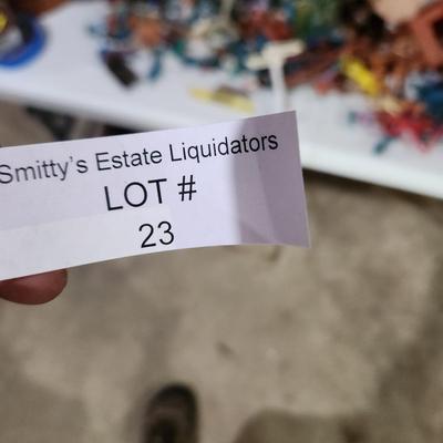 Sears Fort Apache Lot and other Toy Cowboys and Indians and Possible Other Plastic Toy