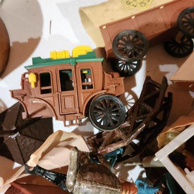 Sears Fort Apache Lot and other Toy Cowboys and Indians and Possible Other Plastic Toy