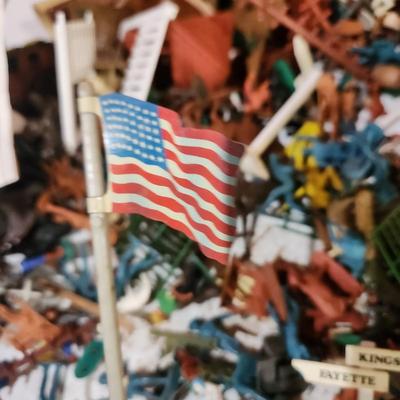 Sears Fort Apache Lot and other Toy Cowboys and Indians and Possible Other Plastic Toy