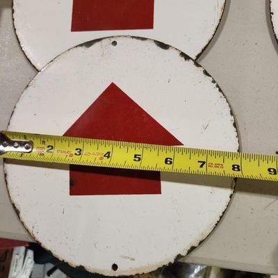 7 Heavy Metal Enamel Arrow Signs