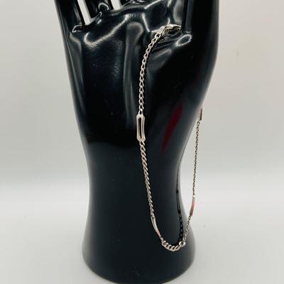 LOT 34: Italian White Gold 14K Ankle Bracelet 10", 6.44g tw