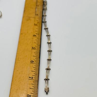 LOT 36: Sterling Silver Earrings and Bracelet
