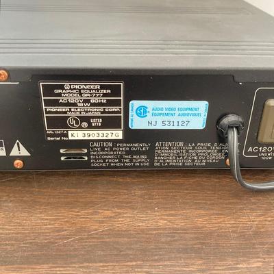LOT 295: Pioneer Graphic Equalizer Model GR-777