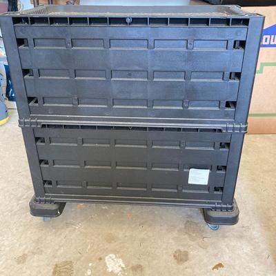 LOT 297: Rolling Keter 5 Drawer Tool Chest Set with Contents