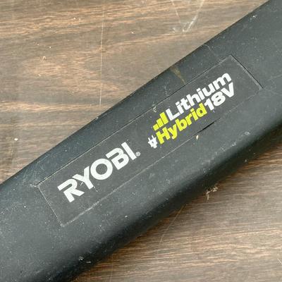 LOT 51: Ryobi Hybrid 18 P2107 Blower, P514 Saw, and P118 Battery IntelliPort Charger, Lynxx Cordless Blower, Battery Pack and More