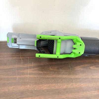 LOT 54: Pair of Power Blowers - Greenworks Pro, Model LB6500 with Two Batteries and One Power Charger
