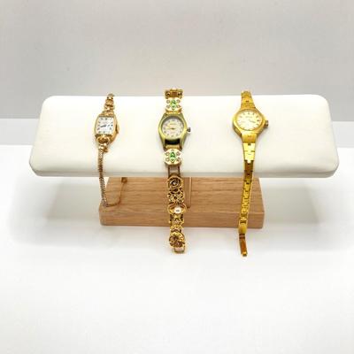 LOT 55: Watch Collection - Elgin DeLuxe 10K Gold Filled, Gruen and Admark Swiss