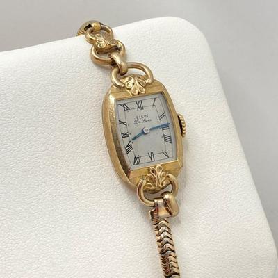 LOT 55: Watch Collection - Elgin DeLuxe 10K Gold Filled, Gruen and Admark Swiss