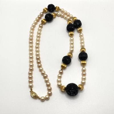 LOT 60: Fashion Jewelry - Faux Pearl Necklaces, Earrings and More