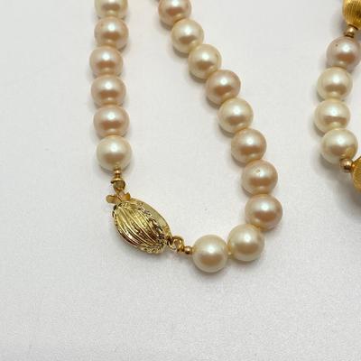 LOT 60: Fashion Jewelry - Faux Pearl Necklaces, Earrings and More