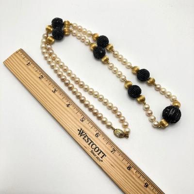 LOT 60: Fashion Jewelry - Faux Pearl Necklaces, Earrings and More