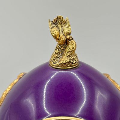 LOT 63: Lenox Perfume Bottle & Collector Society Trinket Box, Vintage Decorative Egg w/Golden Gates & Just the Right Shoe...