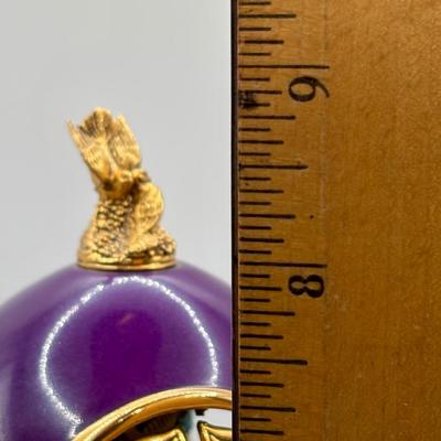 LOT 63: Lenox Perfume Bottle & Collector Society Trinket Box, Vintage Decorative Egg w/Golden Gates & Just the Right Shoe...