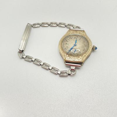 LOT 66: Vintage Elgin 14K Gold Filled Monogrammed Watch