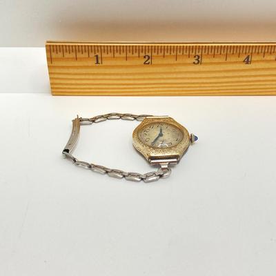 LOT 66: Vintage Elgin 14K Gold Filled Monogrammed Watch
