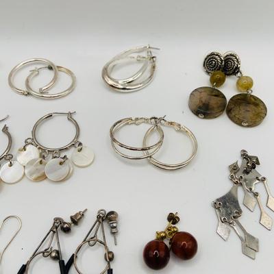 LOT 79: Collection of 20 Pairs of Pierced Earrings