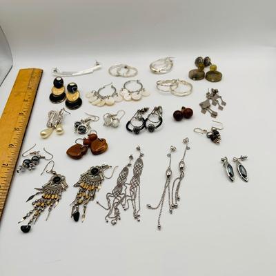 LOT 79: Collection of 20 Pairs of Pierced Earrings