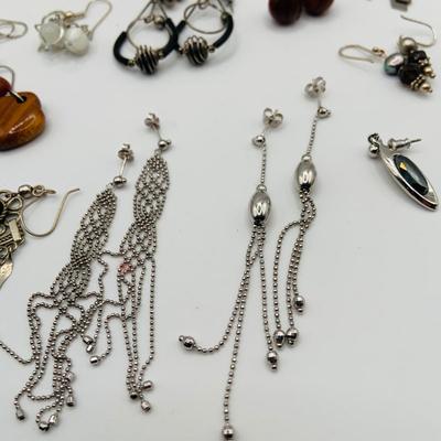 LOT 79: Collection of 20 Pairs of Pierced Earrings