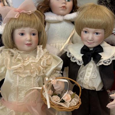 LOT 84: Porcelain Doll Collection