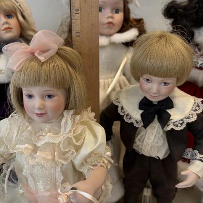 LOT 84: Porcelain Doll Collection