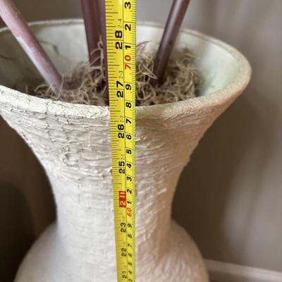 LOT 88: Large Accent Vase & Arrangement