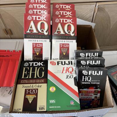 LOT 107: VHS Movie Collection & Unopened Bland VHS Tapes